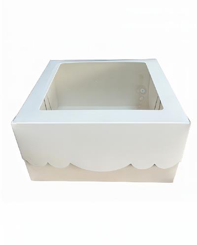 25x25x14 Yaş pasta ve Kuru Pasta Kutusu ASETATLI 