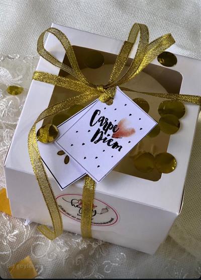 Asetat Pencereli 12x12x10 PASTA KUTUSU  