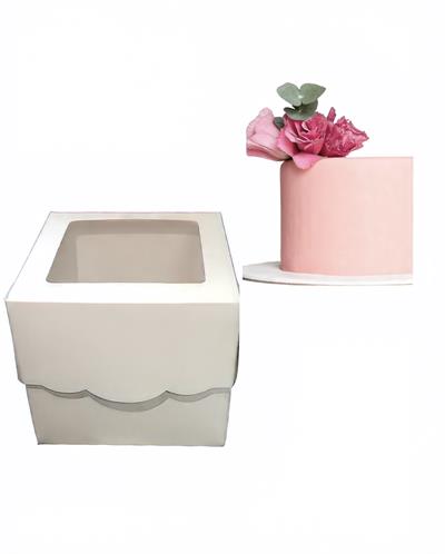 Asetat Pencereli 12x12x10 PASTA KUTUSU  
