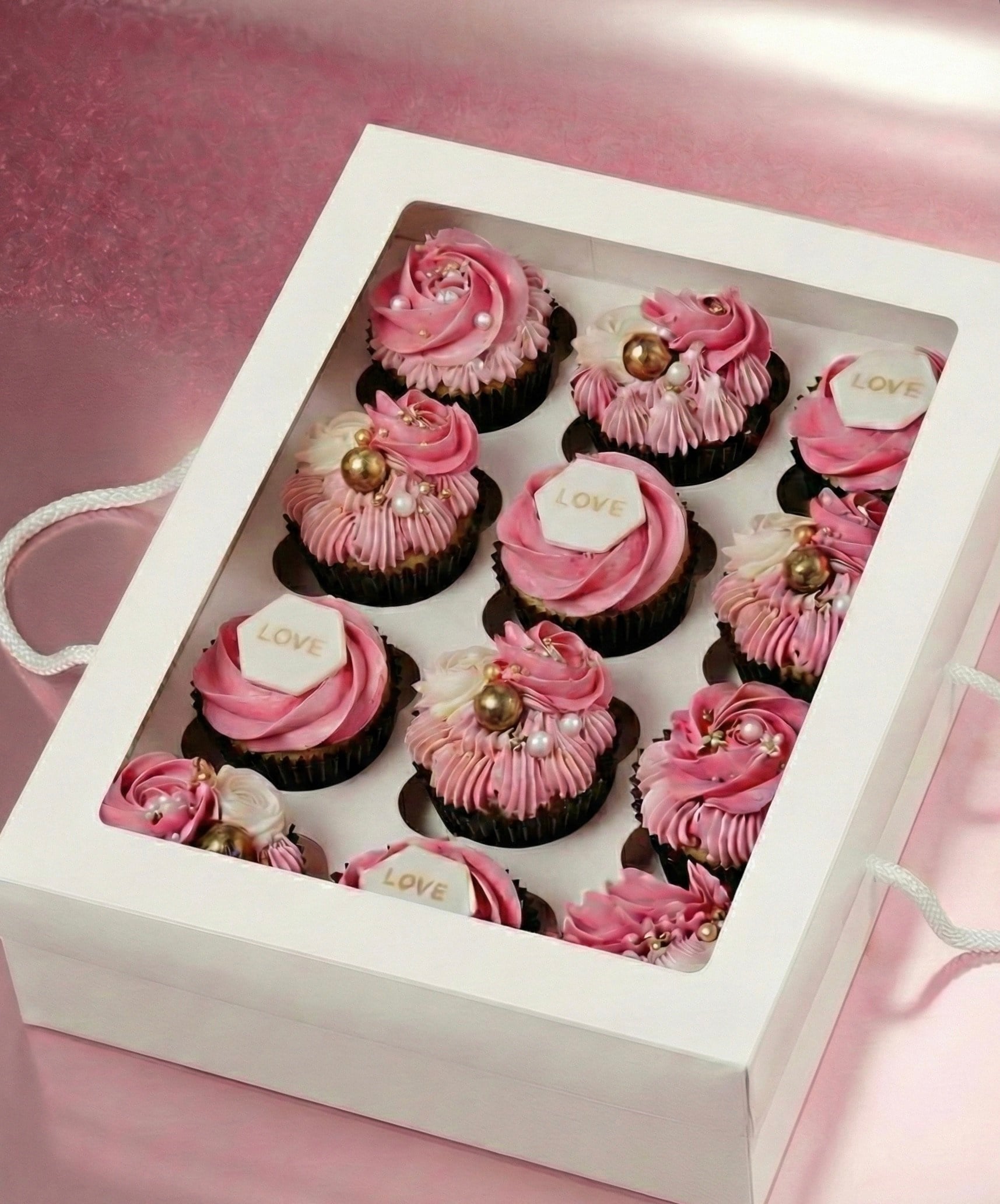 EGE CONCEPT LİFE-12 Lİ CUPCAKE KUTUSU asetat pencereli İPLİ YENİ 