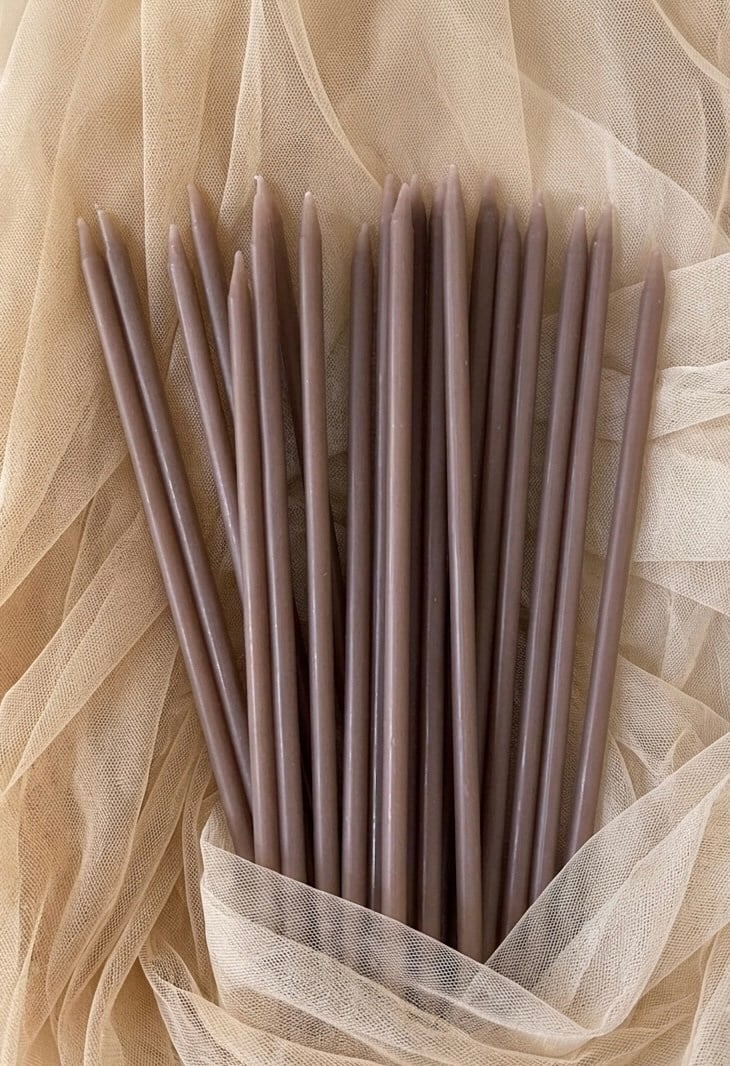 EGE CONCEPT LİFE-20 CM PASTA MUMU çikolata kahve  