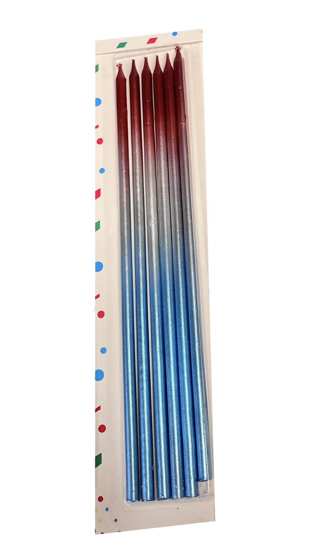 20 cm pasta mumu MAVİ GEÇİŞLİ 6'lı paket 