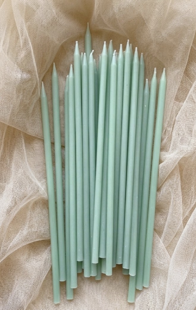 EGE CONCEPT LİFE-20 CM PASTA MUMU SOFT YEŞİL  