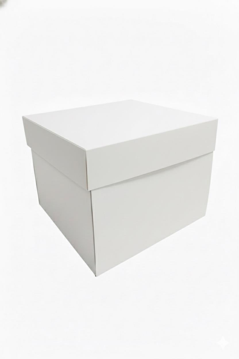 30x30x20 sm Ağ Tort Qutusu