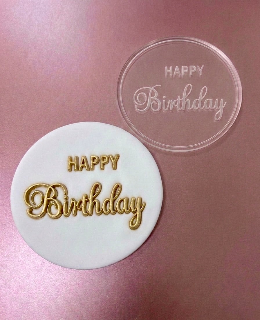 “HAPPY BIRTHDAY” Yazılı Böyük Ölçülü Basqı Qəlibi