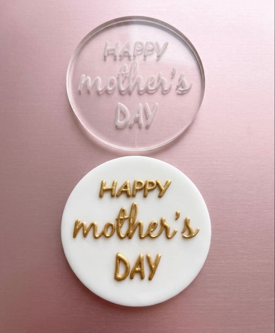 EGE CONCEPT LİFE-Baskı Kalıbı Yuvarlak HAPPY MOTHER's DAY 