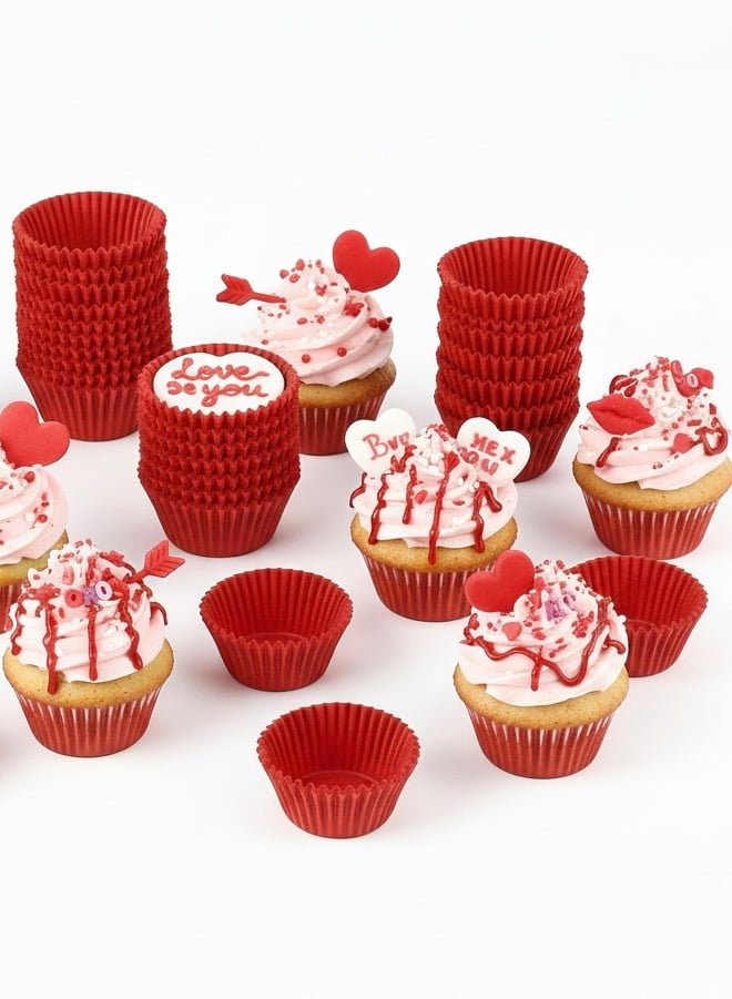 Cupcake Kırmızı Kapsül 50x40 ( 500 lu paket ) NO: 5
