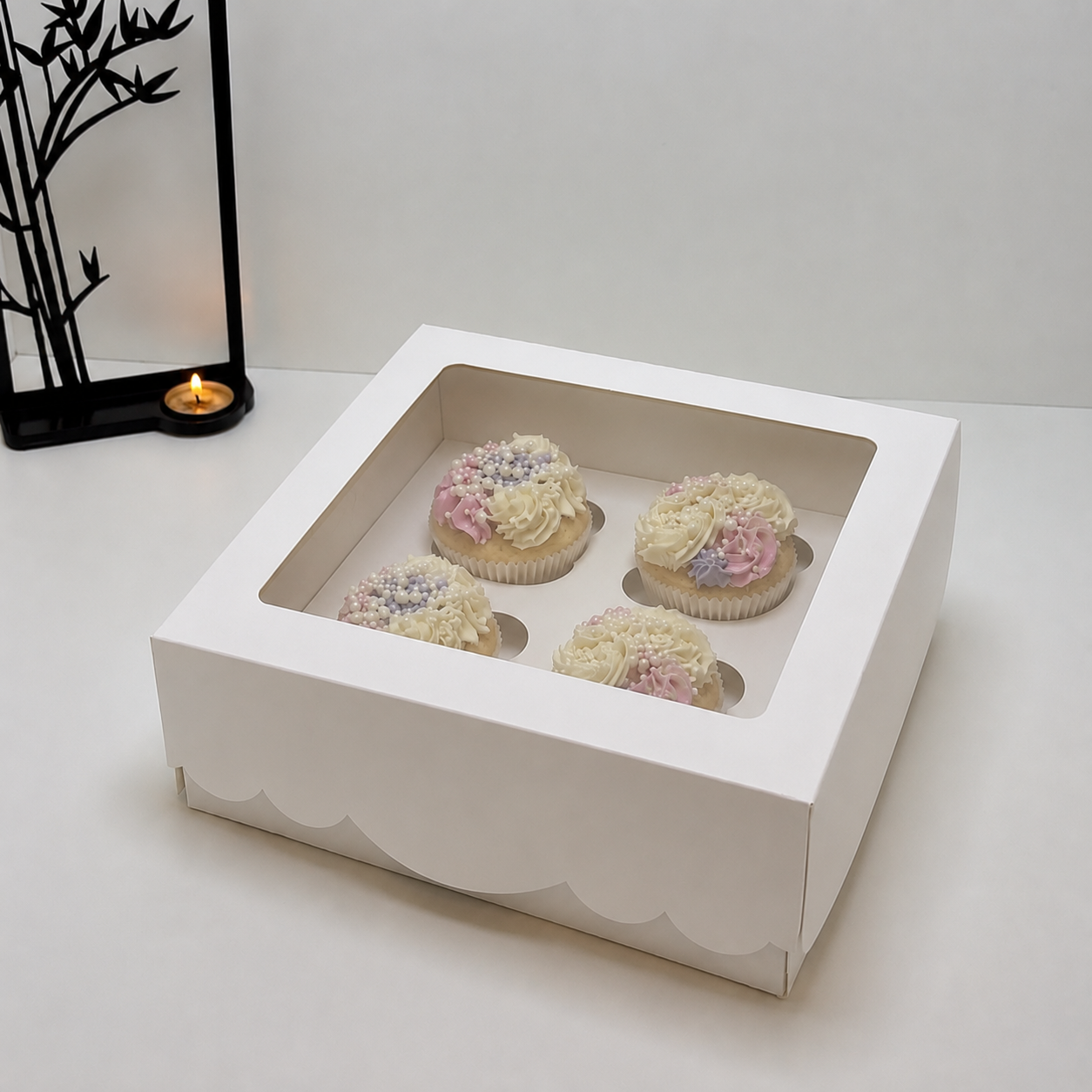 EGE CONCEPT LİFE-GENİŞ ARALIKLI 4 LÜ CUPCAKE KUTUSU 