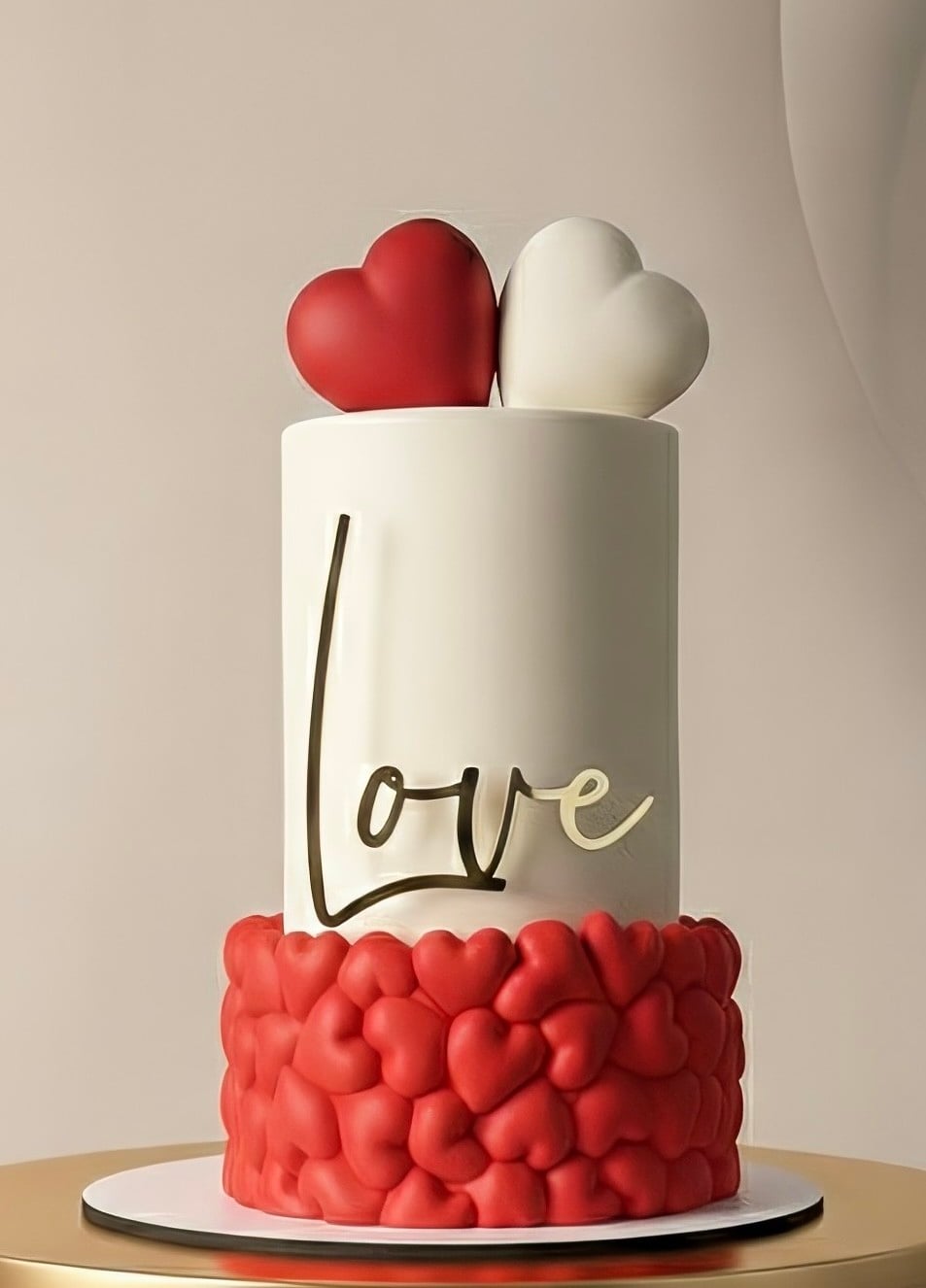 LOVE 3 Pleksi Tort Bəzəyi