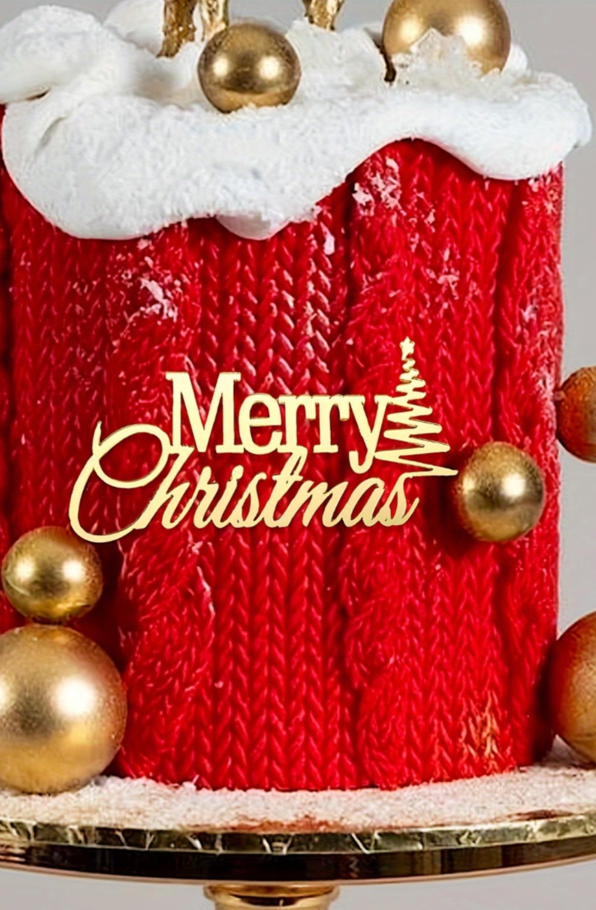 Merry Christmas Pleksi Kiçik Ölçü 8x4 sm