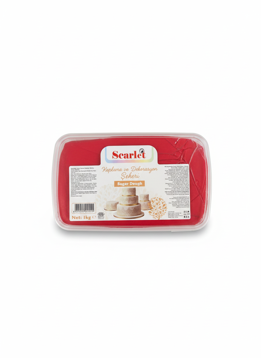 Şeker hamuru KIRMIZI 1 KG 