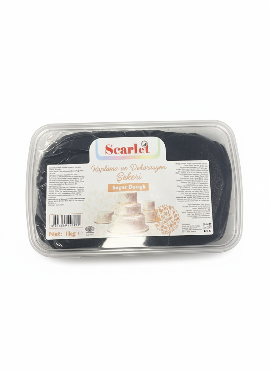 Şeker hamuru SİYAH 1 KG 