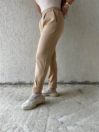 BEJ FERMUARLI PANTOLON