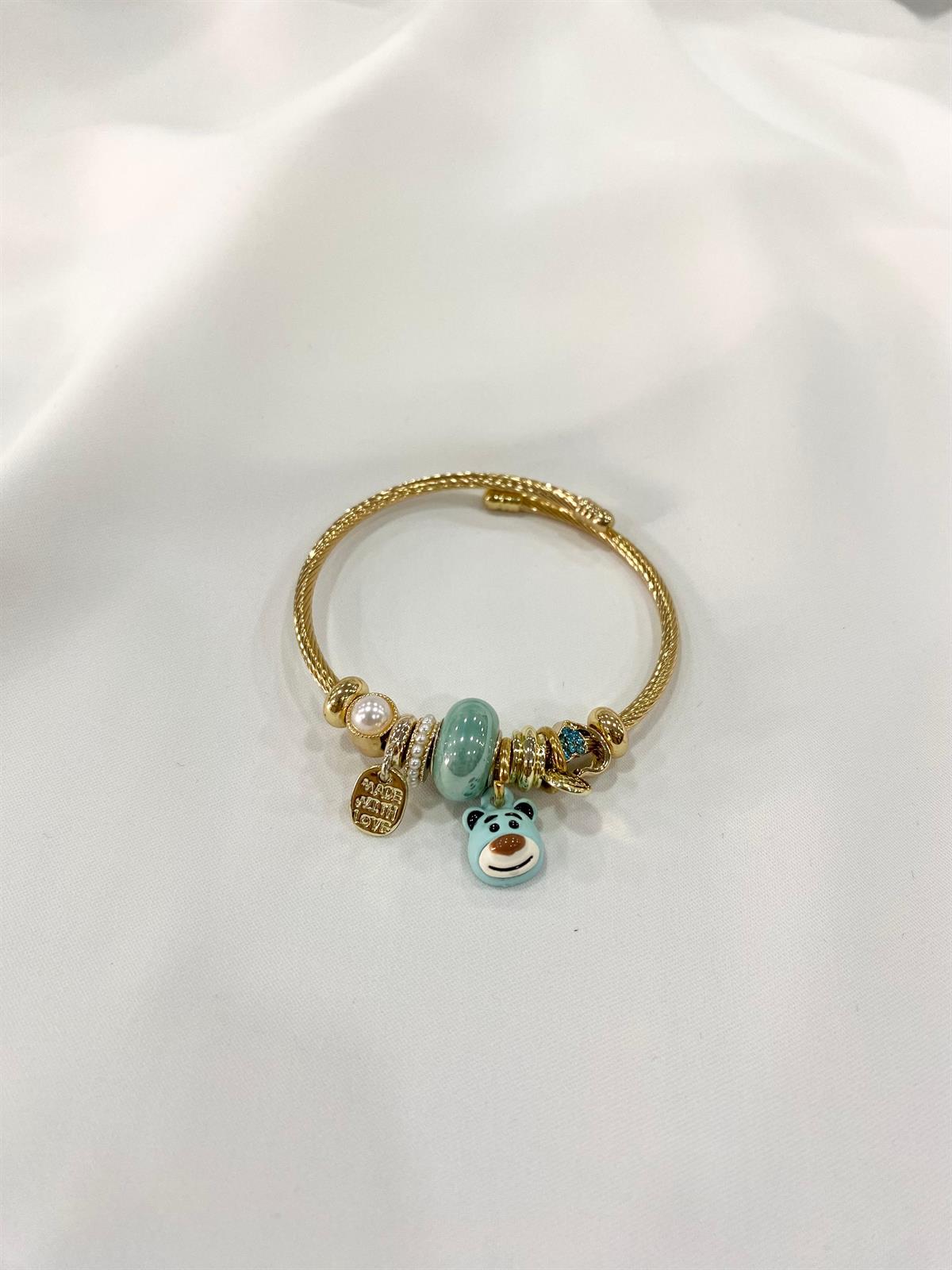 BEAR CHARMLI GOLD PANDORA