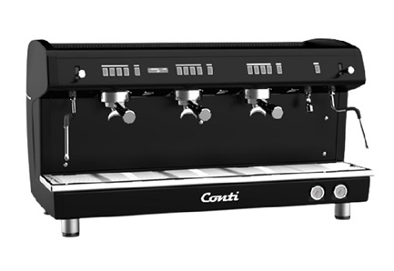 Conti Monaco X-ONE TCI Evo Tam Otomatik Espresso Makinesi, 3 Gruplu, Siyah
