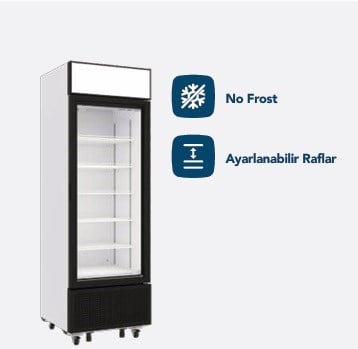 Şenocak Tek Kapılı Dikey Derin Dondurucu VF 500 No-Frost