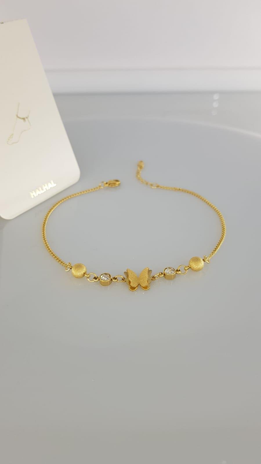 Kelebek Tatil Çelik Halhal Sns80084Kelebek Çelik Halhal