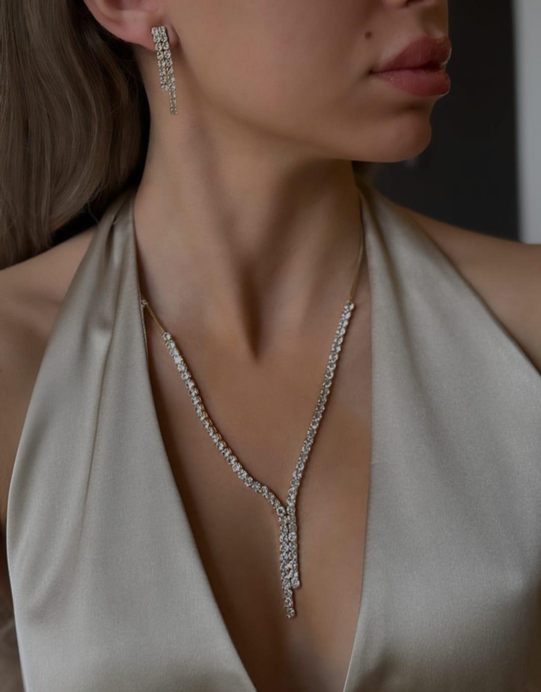 Su Yolu Gold Rengi Düğün Özel Takı Seti-4Su Yolu Gold Rengi Düğün Özel Takı Seti-4 Gelin Nişan Söz Abiye Özel Gün 