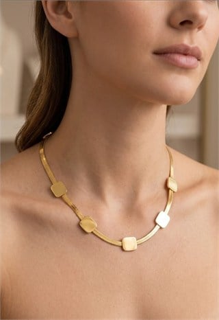 İtalyan Gold Zincir Çelik Kolyeİtalyan Gold Zincir Çelik Kolye  Şık ve Zarif Çelik Takı