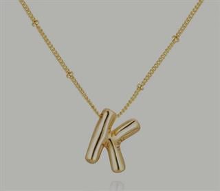 K Harf Balon Gold Çelik kolyeK Harf Balon Gold Çelik kolye  Şık ve Zarif Çelik Takı