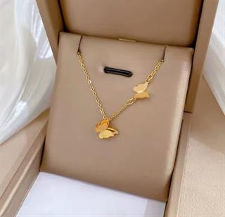 Kelebek Gold Zarif Çelik kolyeKelebek Gold Zarif Çelik kolye Şık ve Zarif Çelik Takı