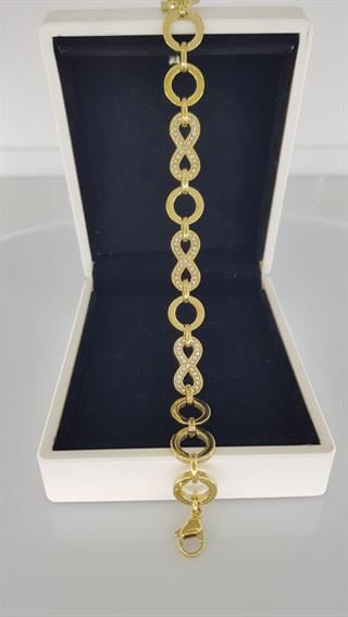 Sonsuzluk Gold Çelik BileklikSonsuzluk Gold Çelik Bileklik  kararmaz solmaz antialerjik hediye doğumgünü anneme hediye bayram takı
