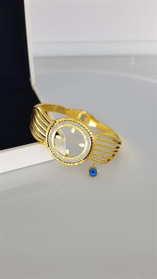 Yarım Altın Uyumlu Kelepçe Bilezik C091-1Yarım Altın Uyumlu Kelepçe Bilezik C091-1 | Zarif ve Modern Tasarım