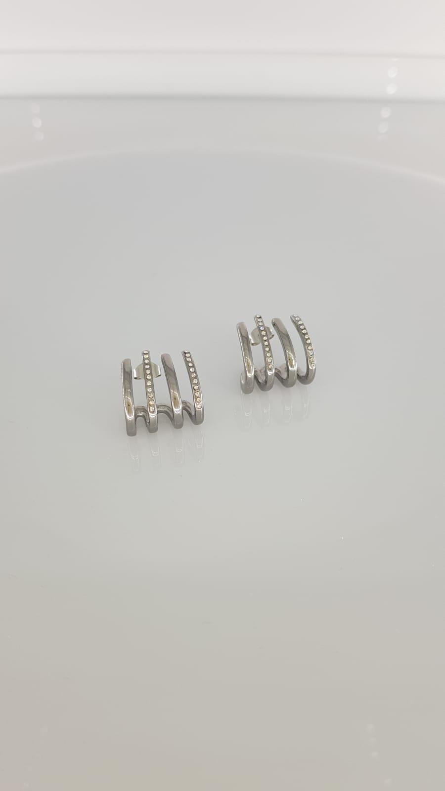 Gümüş Rengi Çelik Küpe Sns302009Gümüş Rengi Çelik Küpe Sns302009