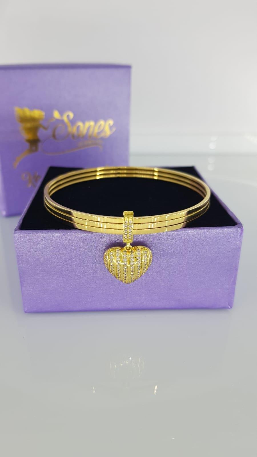 Kalpli Charm Çelik BilezikKalpli Charm Çelik Bilezik