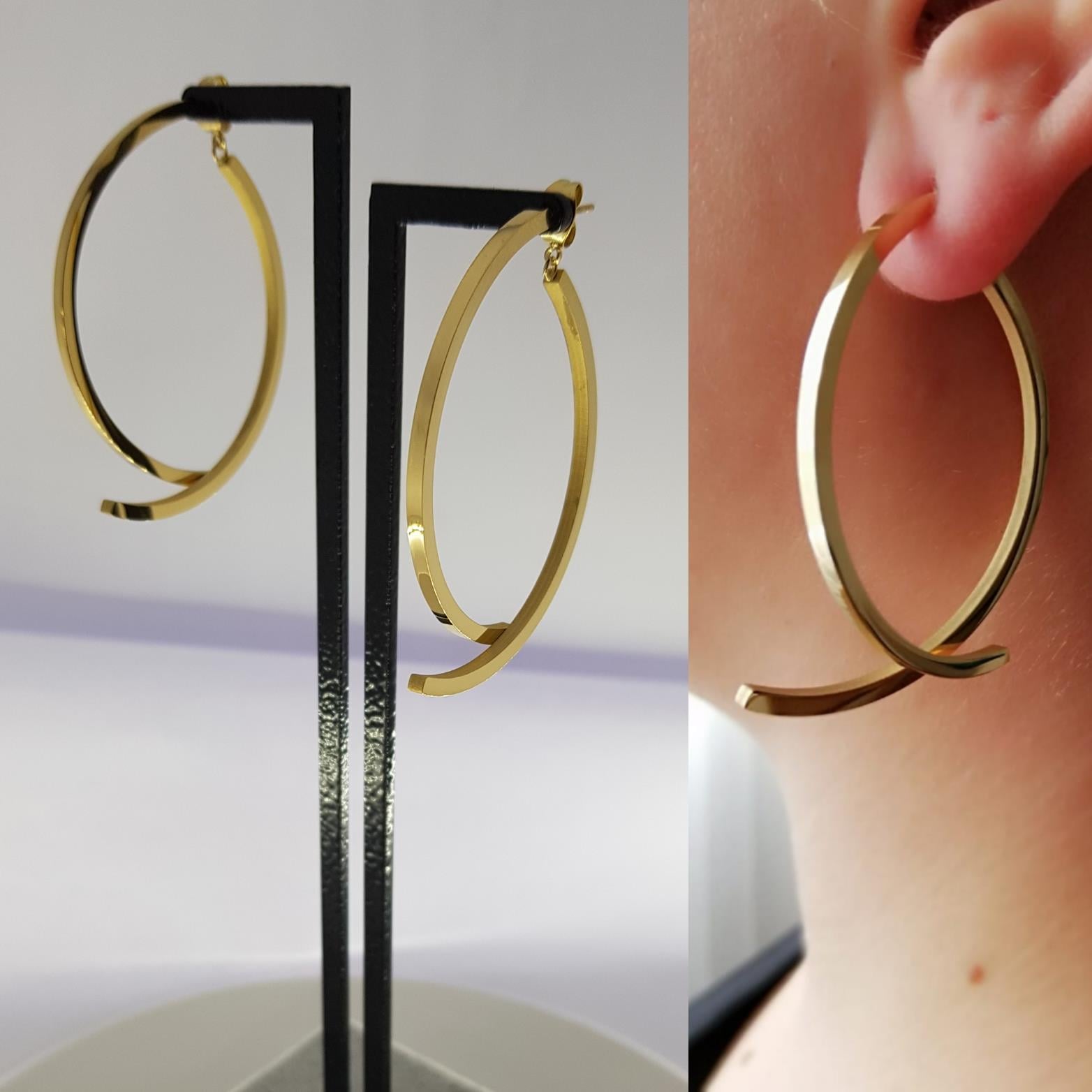 Sns301351Tasarım Çelik Küpe