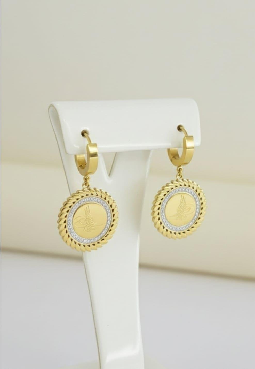 Sns301947Sones | Tuğra Gold | Çelik Küpe