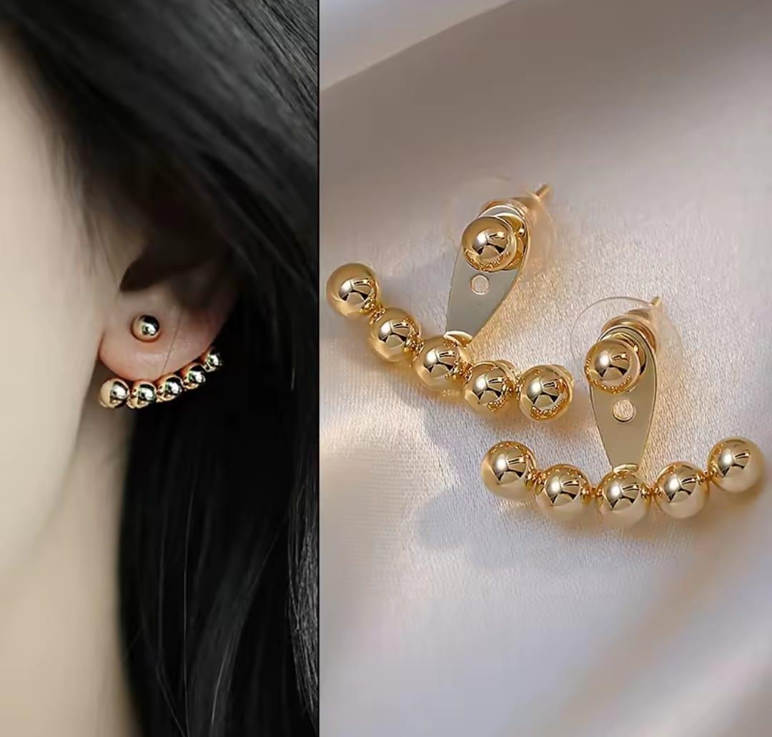 Sns301994Tasarım Topçuk Çelik gold rengi Küpe