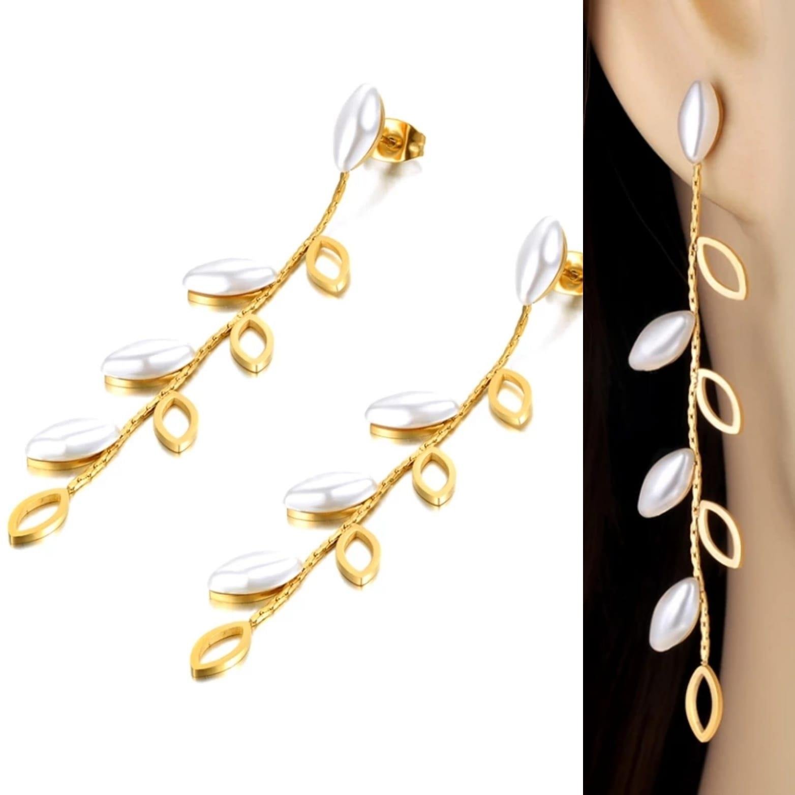 Yaprak İnci Çelik Küpe Sns302012Yaprak İnci Çelik Küpe Sns302012