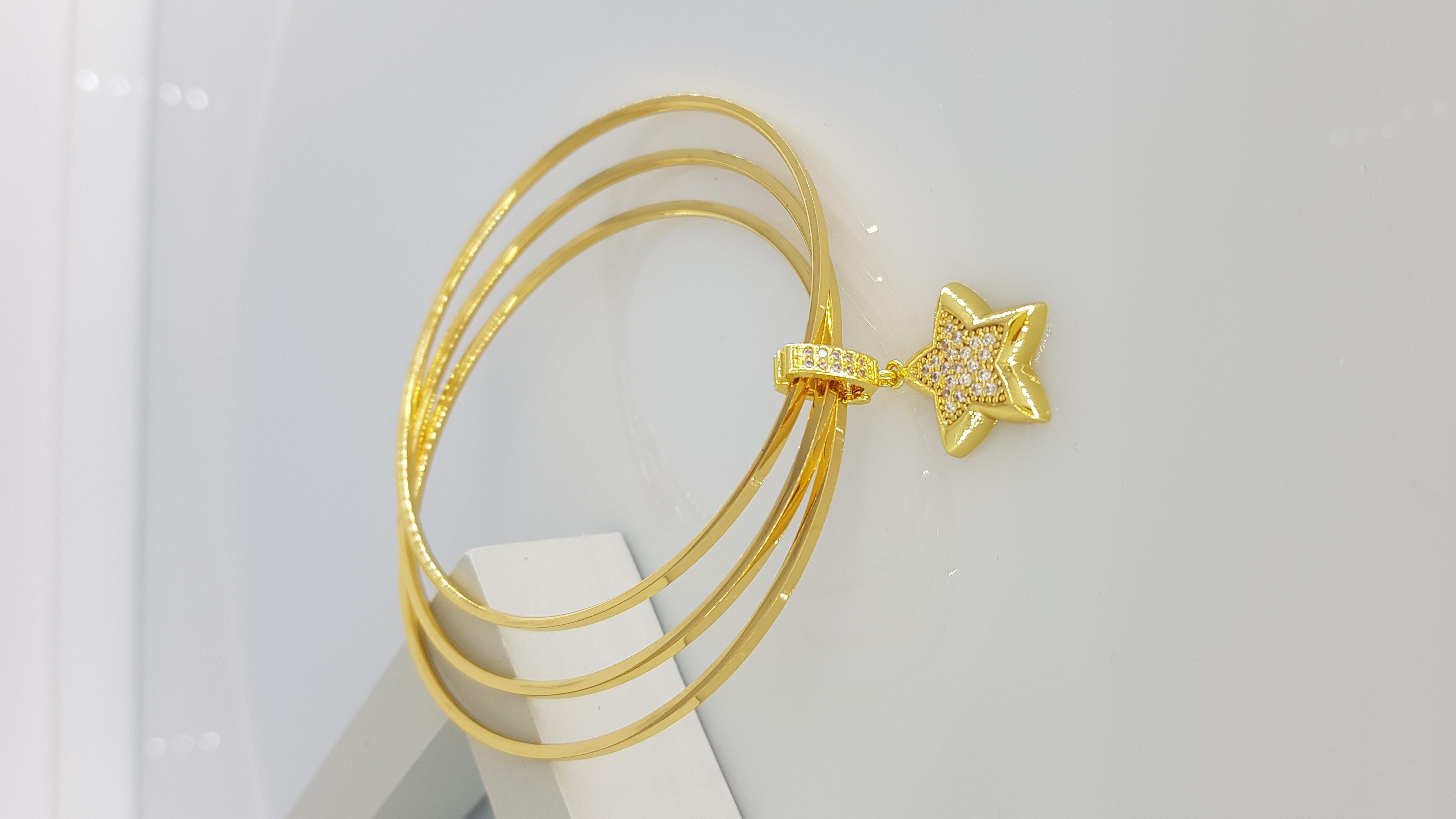 Yıldız Charm Çelik Bilezik