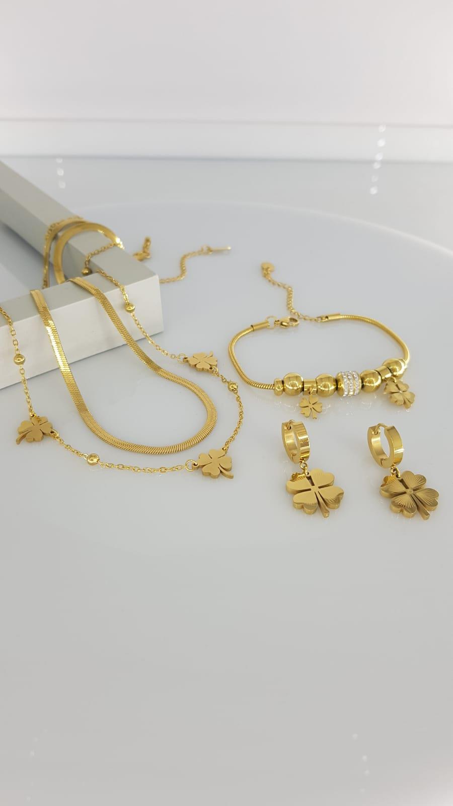 Yonca Çelik Takı Seti Sns506Yonca Çelik Takı Seti Sns506