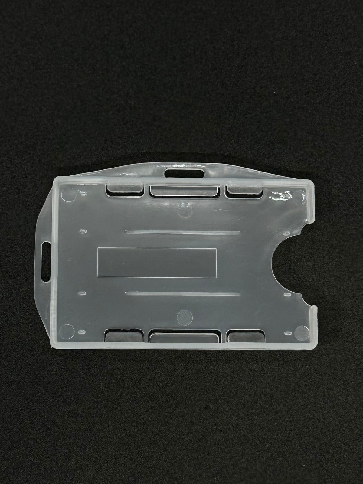 1 Adet Şeffaf Çift Kart Hazneli Yaka Kartı Kabı Personel Kart Kılıfı Kartlık