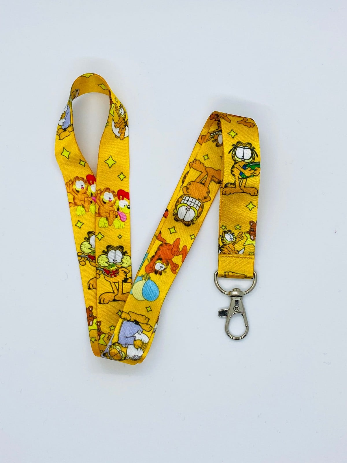 Garfield Temalı Boyun İpi Kart Askısı