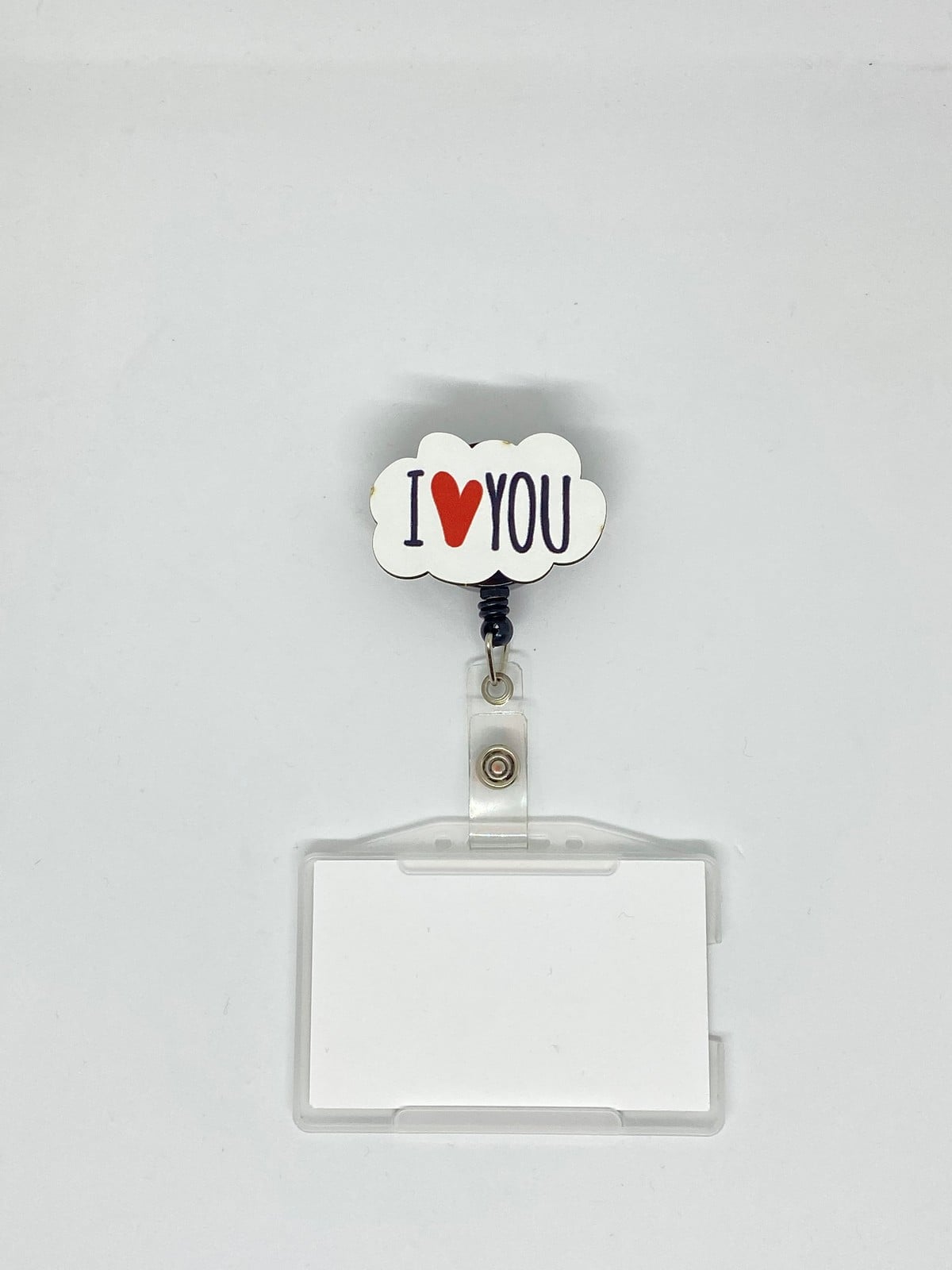 I Love U Temalı Yoyo Kartlık Yoyo Yaka Kartlığı