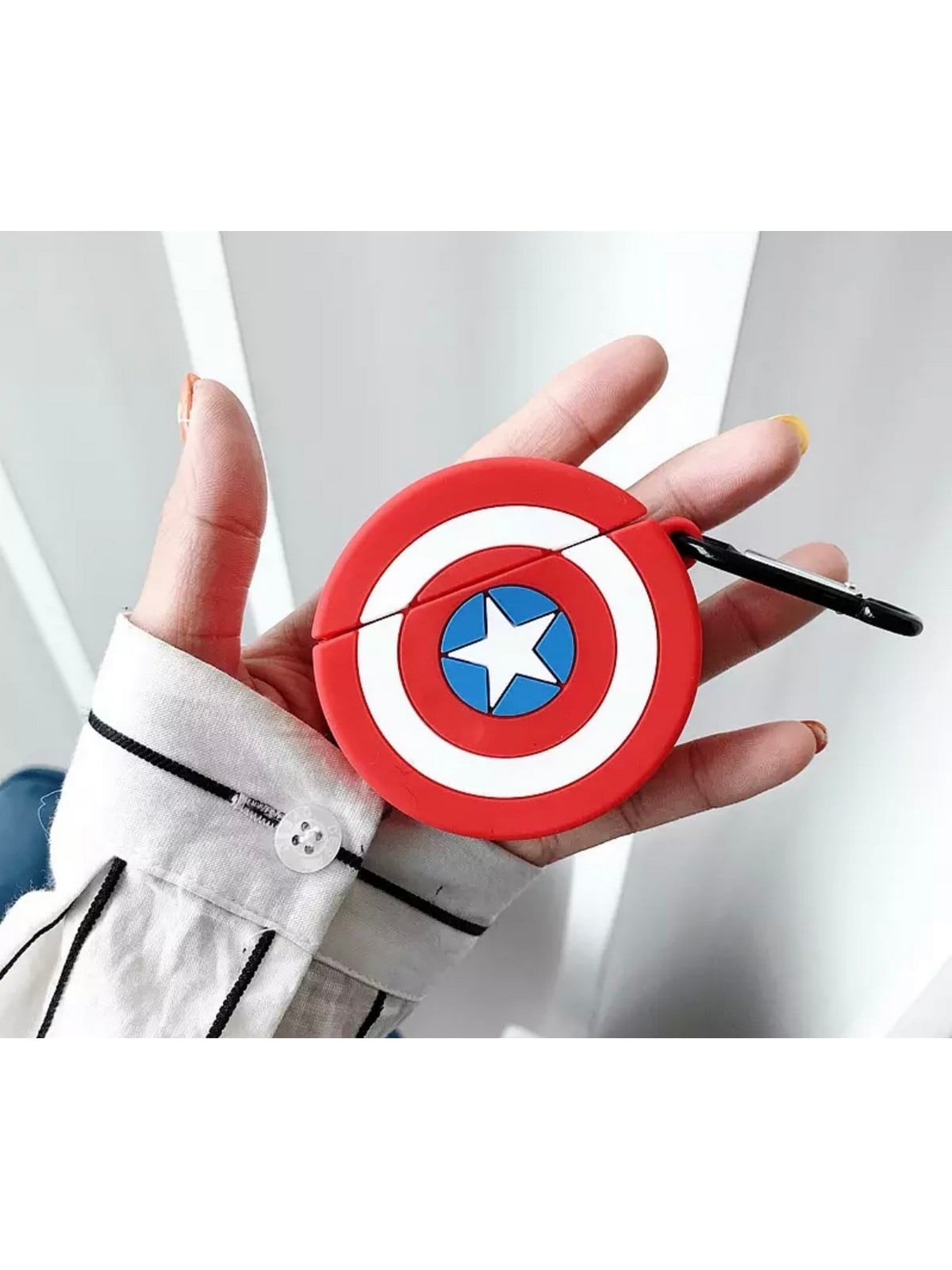 Kaptan Amerika Temalı AirPods Pro Uyumlu Kılıf Koruyucu