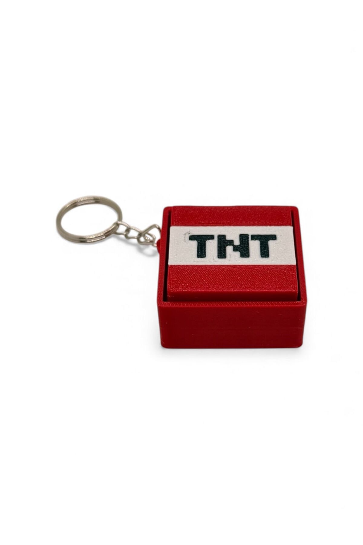Pixel Art TNT Temalı Blue Switch Mekanik Klavye Tuşlu Klik Sesli Anahtarlık Çanta Süsü Charm