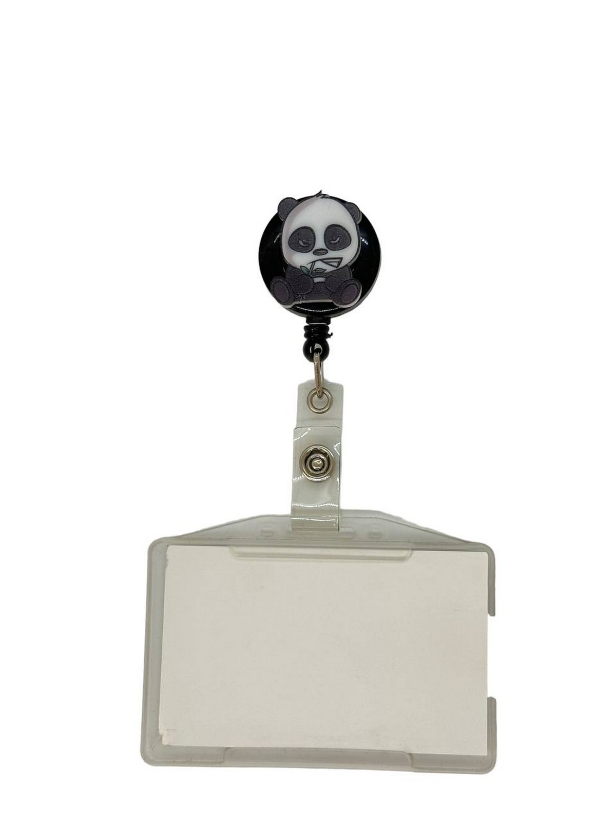 Sinirli Panda Temalı Pleksi Baskılı Yoyo Kartlık Yoyo Yaka Kartlığı