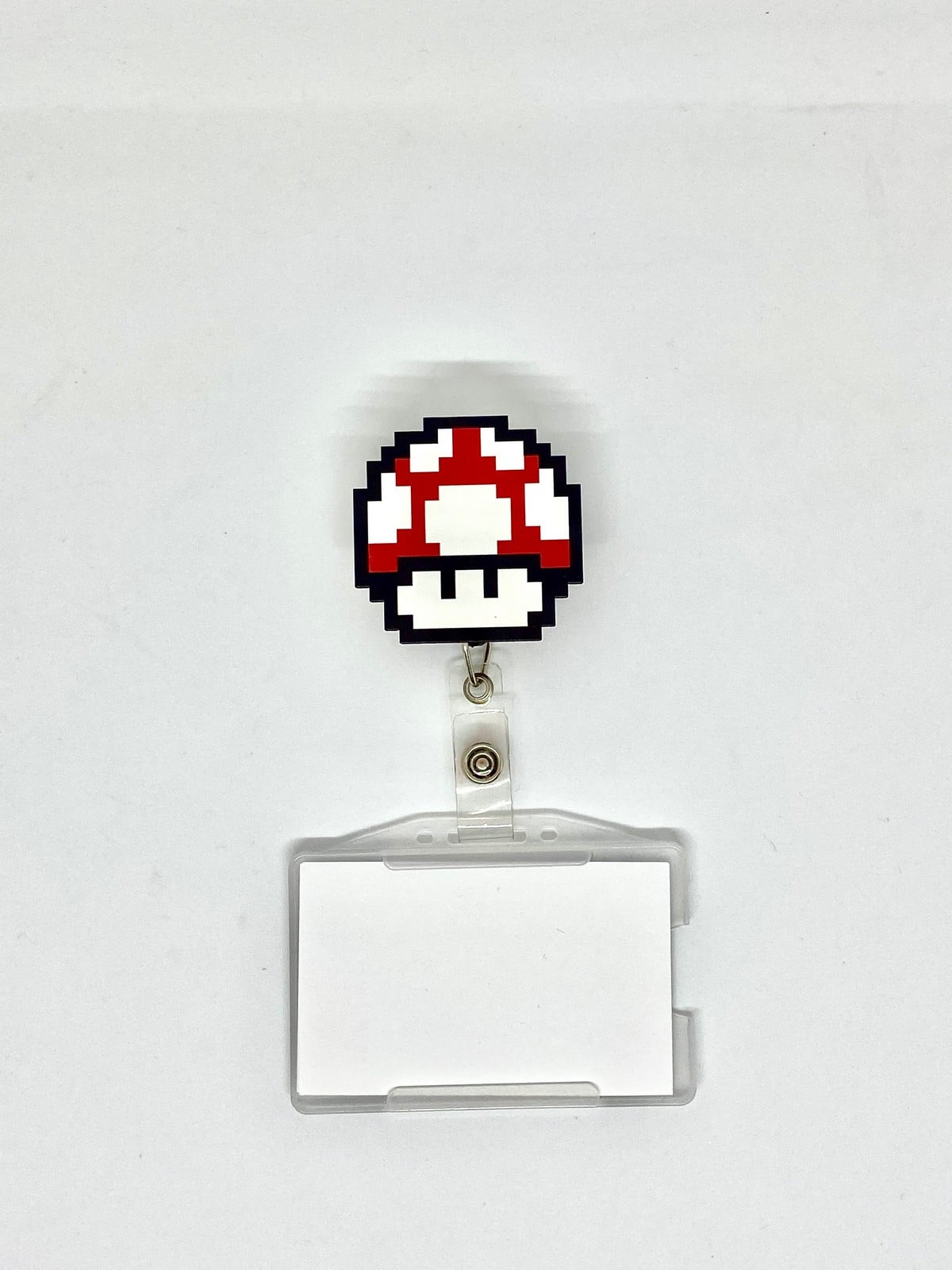 Süper Mario Kırmızı Mantar Temalı Yoyo Kartlık Yoyo Yaka Kartlığı