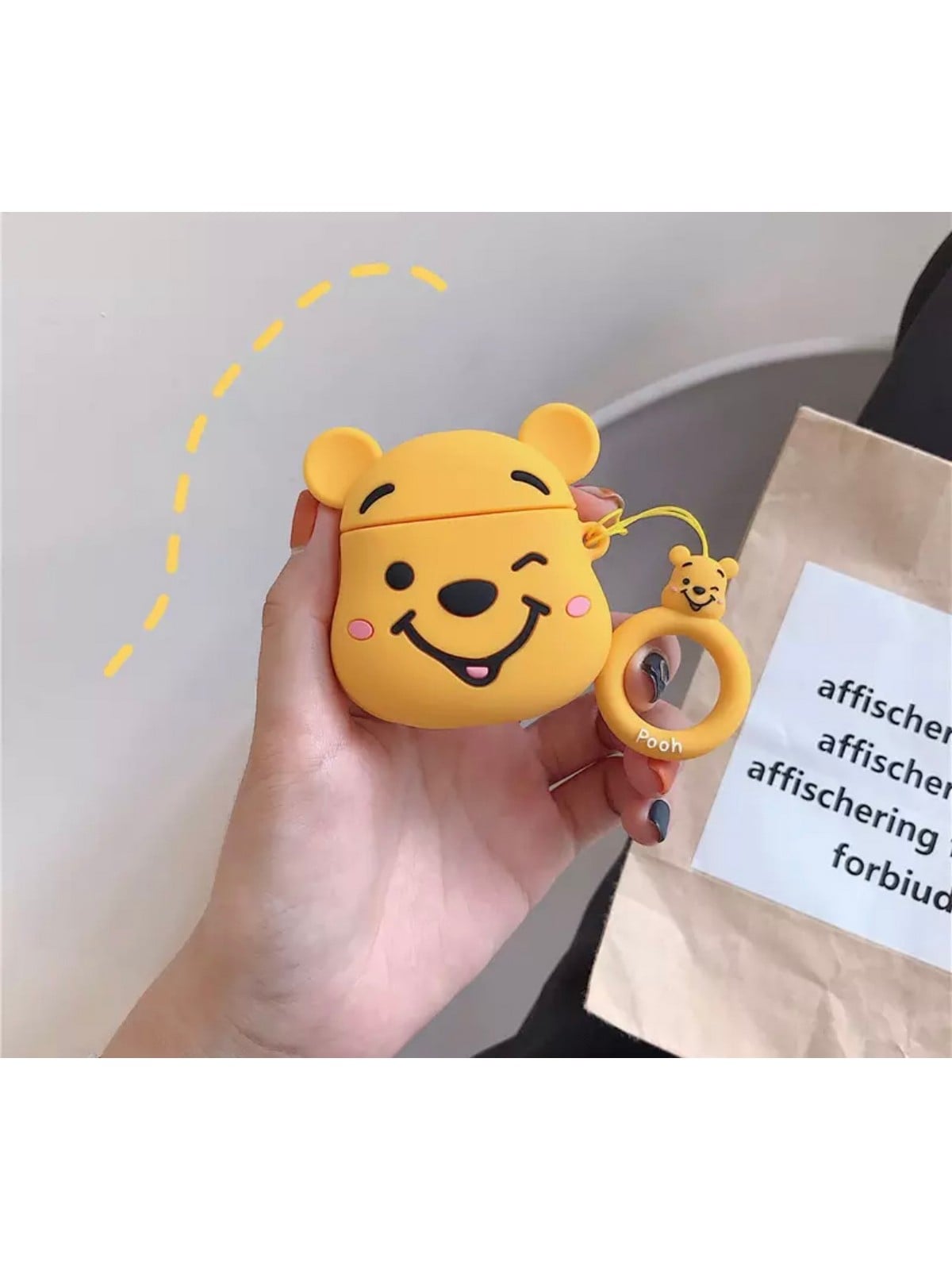 Winnie The Pooh 2 Temalı AirPods Pro Uyumlu Kılıf Koruyucu