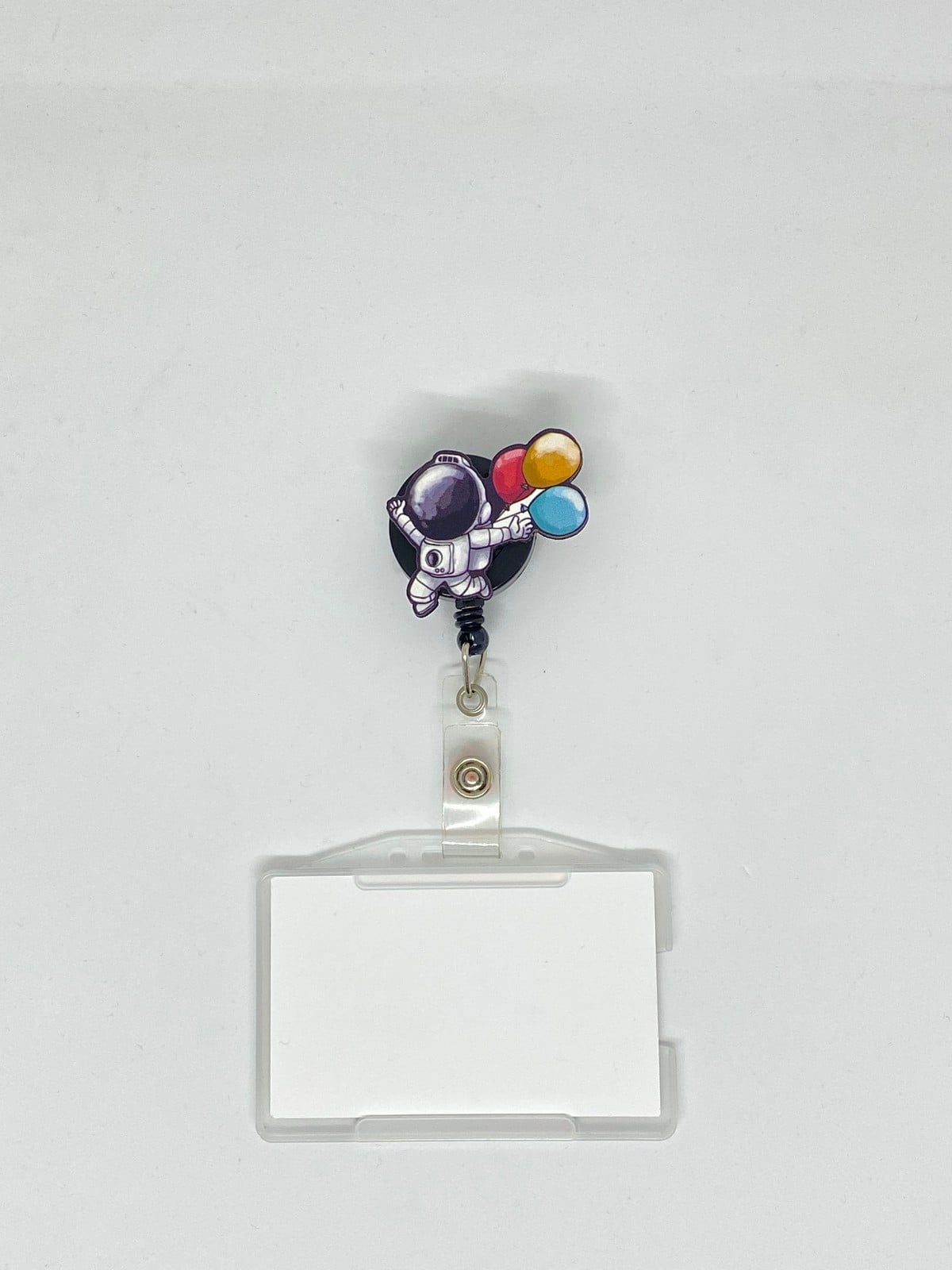 Astronot Temalı 2  Yoyo Kartlık Yoyo Yaka Kartlığı