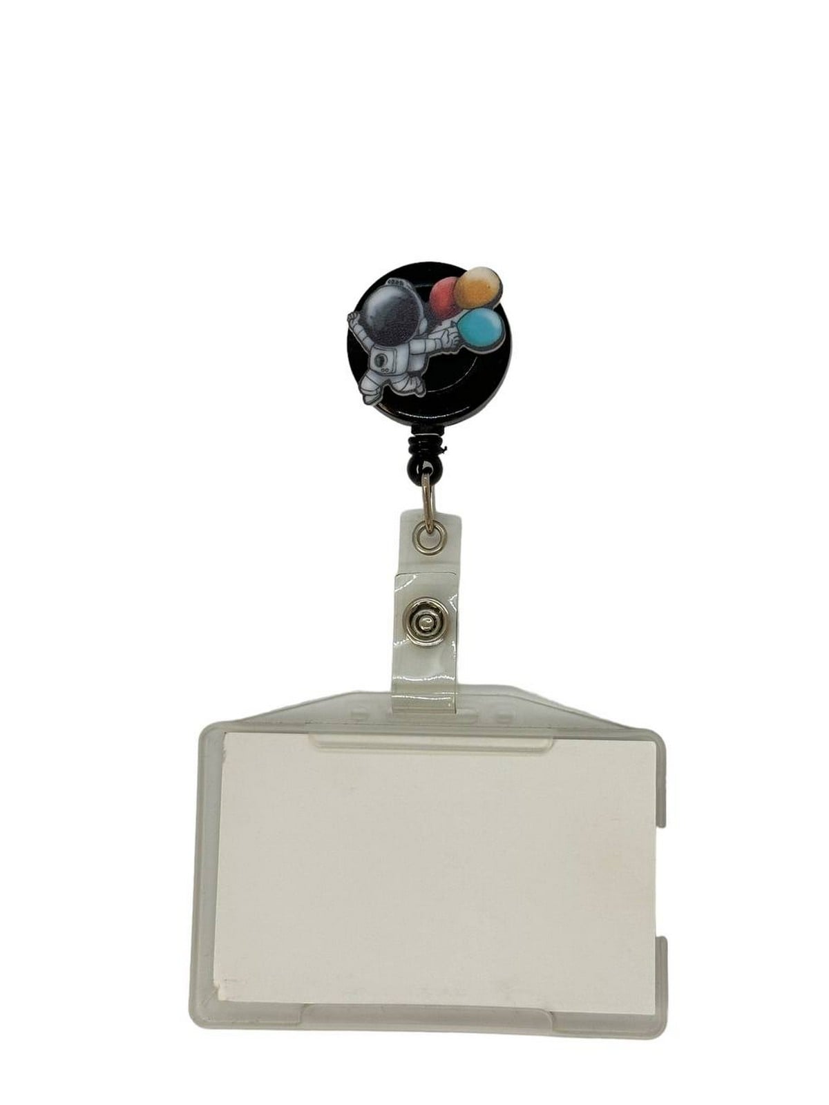 Astronot Temalı Pleksi Baskılı Yoyo Kartlık Yoyo Yaka Kartlığı