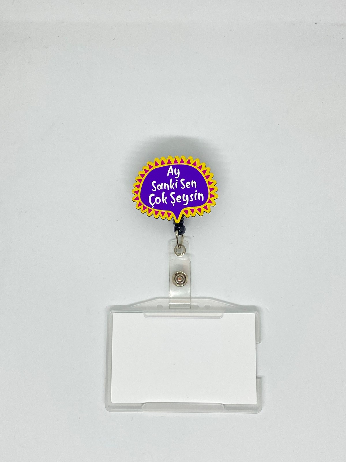 Ay Sanki Sen Çok Şeysin Temalı Yoyo Kartlık Yoyo Yaka Kartlığı