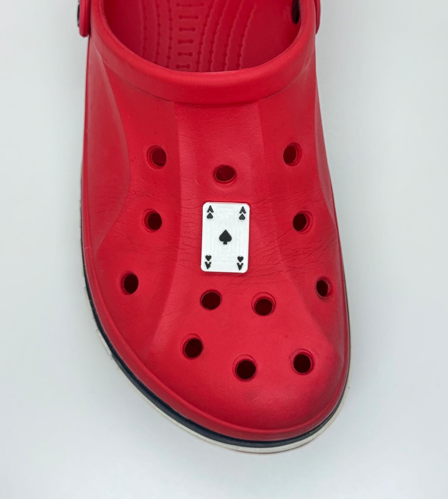 Briç - İskambil Kağıdı Maça As Temalı Jibbitz CrocsTerlik Süsü