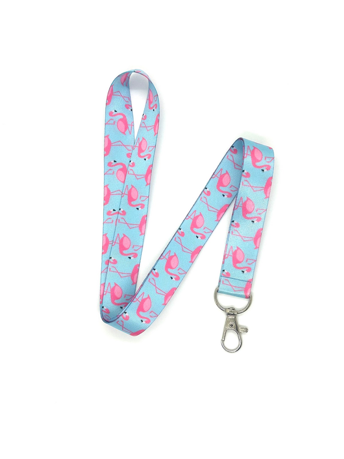 Flamingo Temalı Boyun İpi Kart Askısı