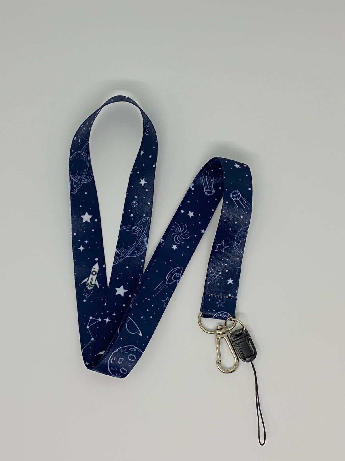 Galaksi Temalı Boyun İpi Kart Askısı