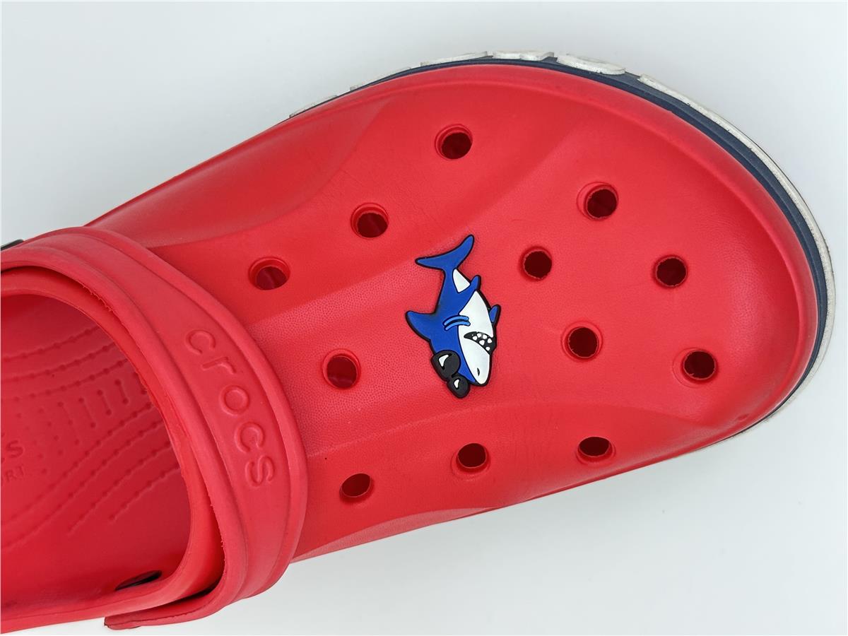 Gözlüklü Köpek Balığı Shark Temalı Jibbitz Crocs Terlik Süsü